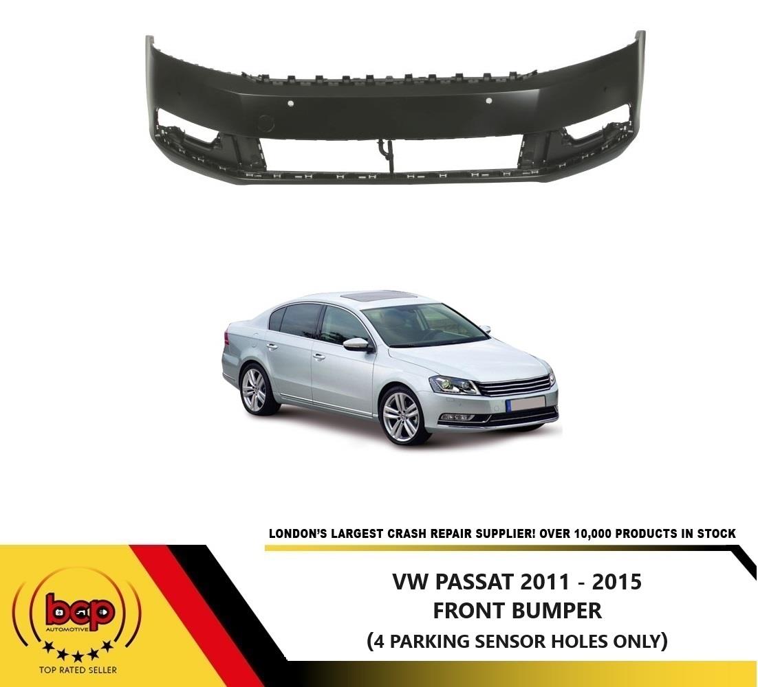 VW PASSAT B7 2011 - 2014 FRONT BUMPER PRIMED WITH 6 PARKING SENSOR HOLES