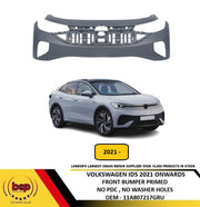 VW ID5 2021 ONWARDS FRONT BUMPER PRIMED NO PARKING SENSOR OR WASHER HOLES