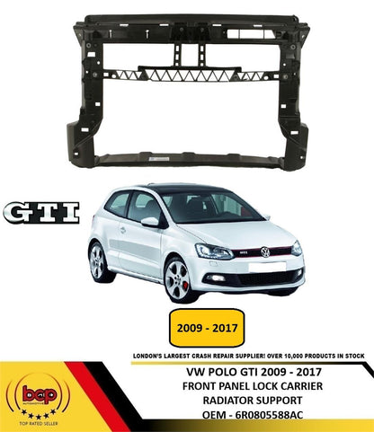 VW POLO GTI 2009 - 2017  FRONT SLAM PANEL LOCK CARRIER RADIATOR CORE SUPPORT NEW