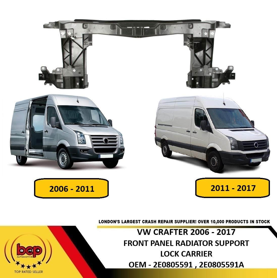 VW CRAFTER 2006 - 2016 FRONT PANEL INSURANCE APPROVED NEW 2E0805591A