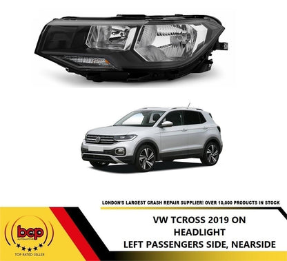 VW T-CROSS 2019 ONWARDS HEADLAMP LEFT PASSENGER SIDE 2GN941005  450706