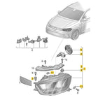 Load image into Gallery viewer, VW POLO 2021 ON FRONT LED HEADLIGHT NOT MATRIX PASSENGER SIDE LEFT 2G2941005C