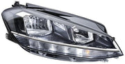 VW GOLF MK 7.5 2017 - 2019 HEADLIGHT RIGHT DRIVERS LED DRL HALOGEN LAMP FRONT