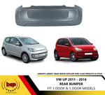 Load image into Gallery viewer, VW UP 2011 – 2016 REAR BUMPER NO PARKING SENSORS 1S6807421P PRIMED
