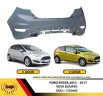 Load image into Gallery viewer, FORD FIESTA MK7  2013 - 2017 REAR BUMPER BACK PANEL PRIMED NOT ST OR ZETEC S
