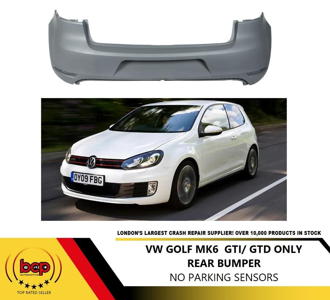 VW GOLF MK6 GTI & GTD ONLY 2008-2013 REAR  BUMPER 5K6807417GGRU PRIMED