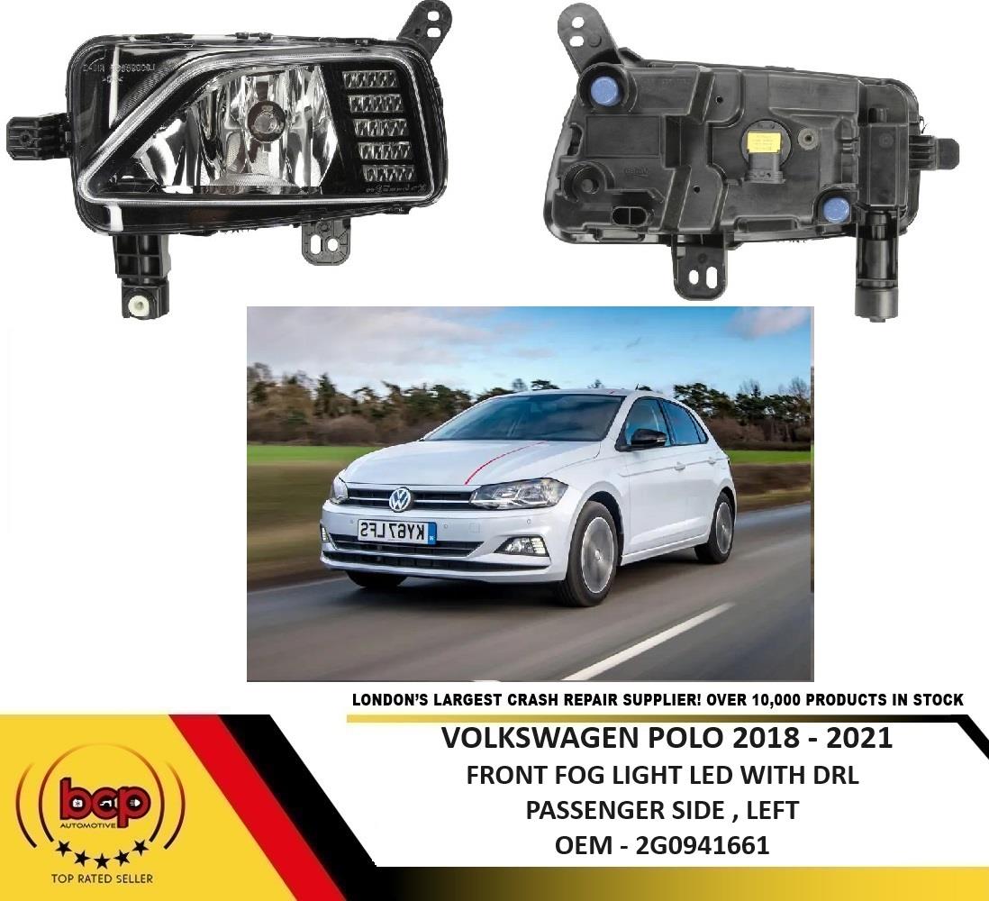 VW POLO MK8 2018 – 2021 FOG LIGHT LED DAYTIME RUNNING LAMP LEFT PASSENGER SIDE