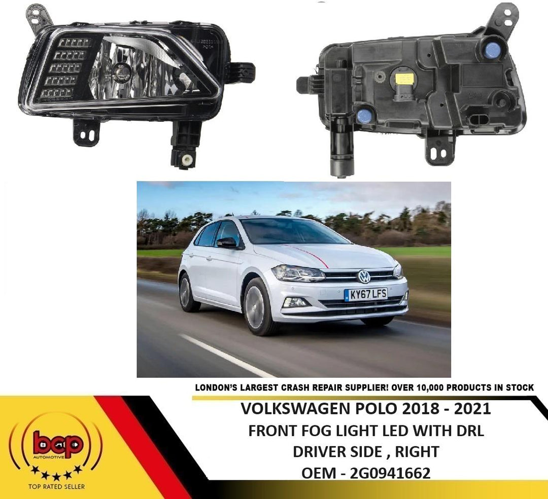 VW POLO MK8 2018 – 2021 FOG LIGHT LED DAYTIME RUNNING LAMP RIGHT DRIVER SIDE