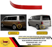 VW TRANSPORTER 2015 – 2023 REAR BUMPER CORNERING REFLECTOR PASSENGER SIDE LEFT