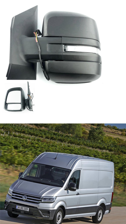 VW CRAFTER 2017 - 2024 DOOR WING MIRROR ELECTRIC LEFT PASSENGERS NEW