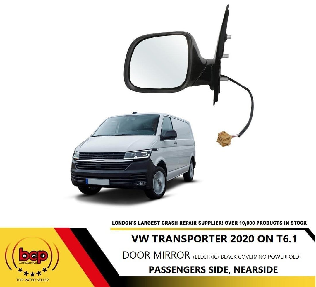 VW TRANSPORTER T6.1 DOOR WING MIRROR 2020 ONWARDS ELECTRIC LEFT PASSENGER SIDE