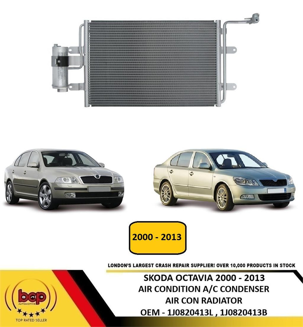 SKODA OCTAVIA 2000 -2013 AIR CONDITION CONDENSER AIR CON A/C RADIATOR 1J0820413L