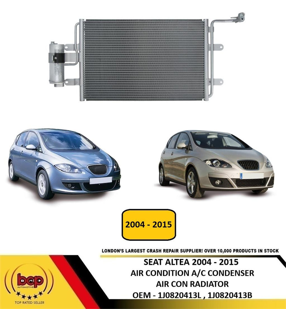 SEAT ALTEA 2004 - 2015 AIR CONDITION CONDENSER AIR CON A/C RADIATOR 1J0820413L
