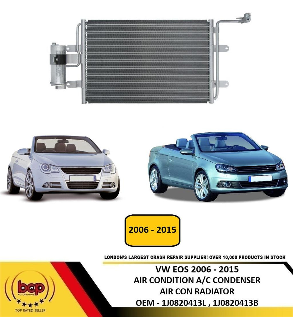 VW EOS 2006 - 2015 AIR CONDITION CONDENSER AIR CON A/C RADIATOR NEW 1J0820413N