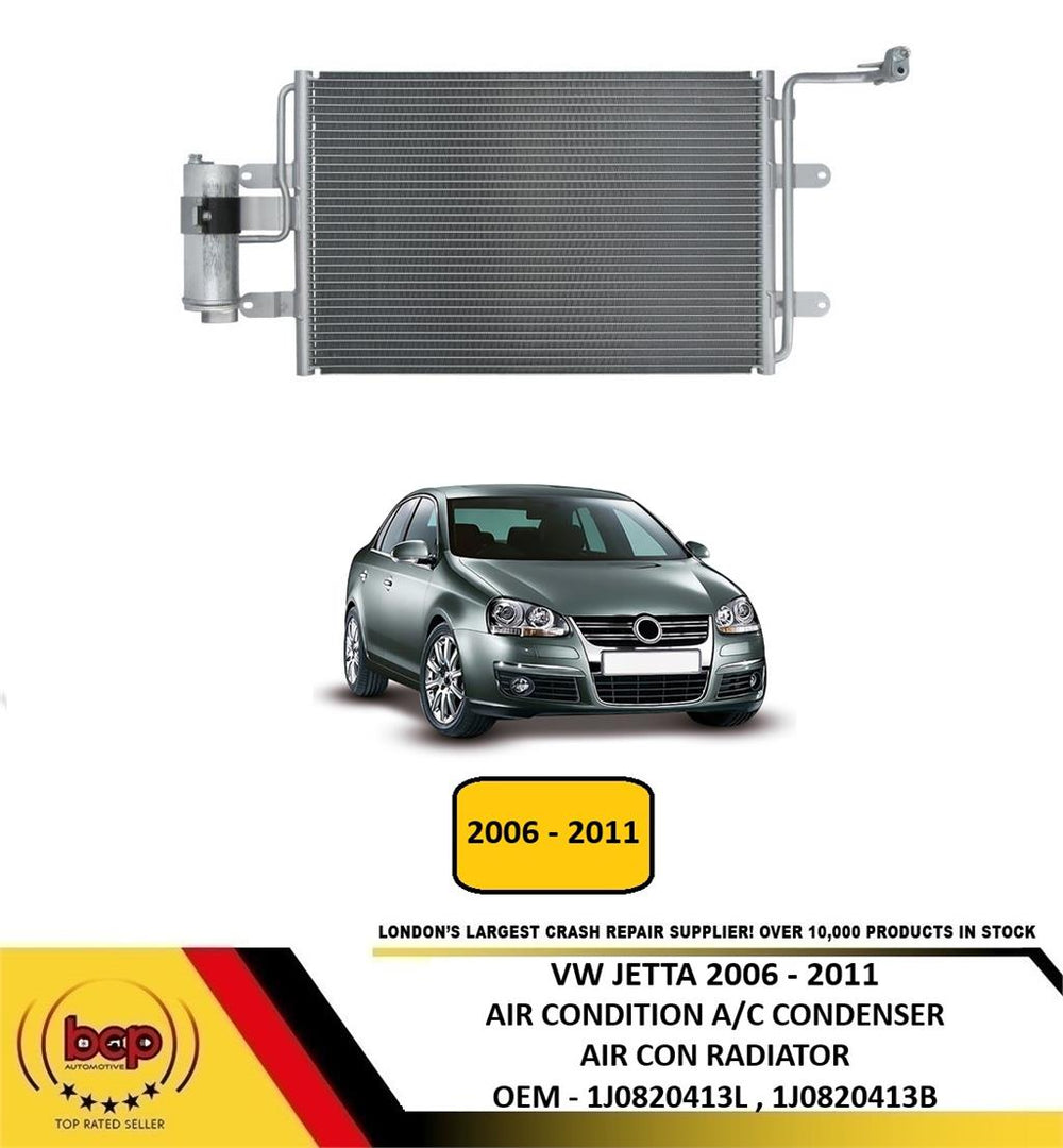 VW JETTA 2005 - 2010 AIR CONDITION CONDENSER AIR CON A/C RADIATOR 1J0820413N