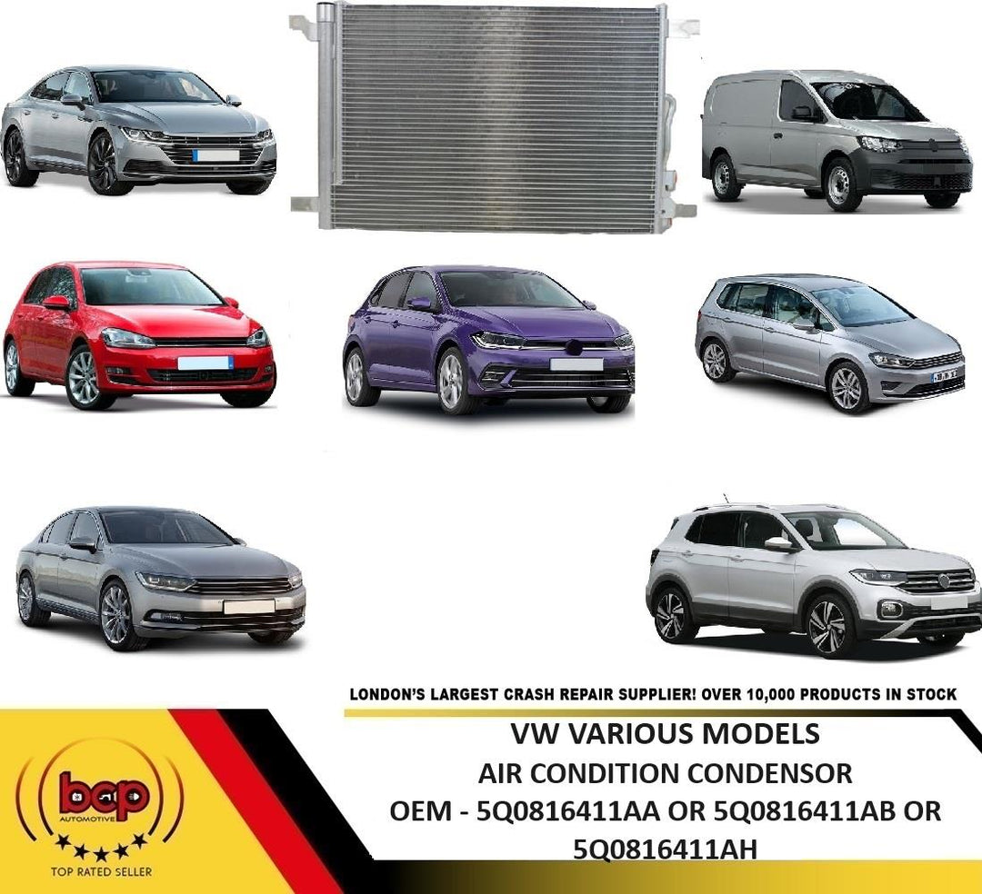 VW POLO 2017 ON MK8 GOLF PASSAT AIR CONDITION CONDENSOR VARIOUS MODELS