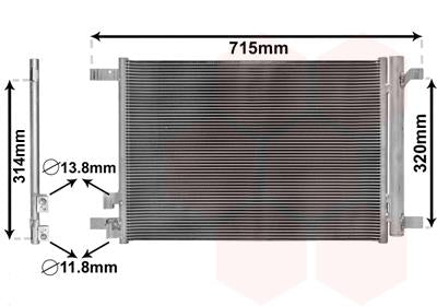 AUDI A1 A3 A4 A5 TT 2017 ON AIR CONDITION CONDENSOR AC RADIATOR WITH DRYER