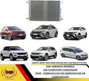 VW TIGUAN TROC TAIGO T CROSS 2017 ON AIR CONDITION CONDENSOR VARIOUS MODELS