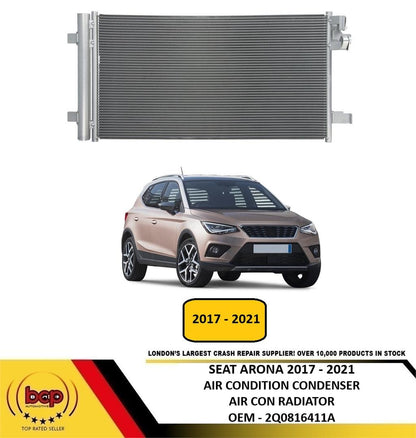 SEAT ARONA 2017 - 2021 AIR CONDITION CONDENSER AIR CON RADIATOR 1.0 2.0 PETROL