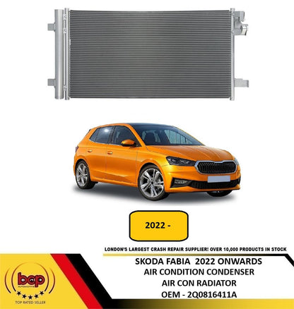 SKODA FABIA 2022 ON AIR CONDITION CONDENSER AIR CON RADIATOR 1.0 2.0 PETROL
