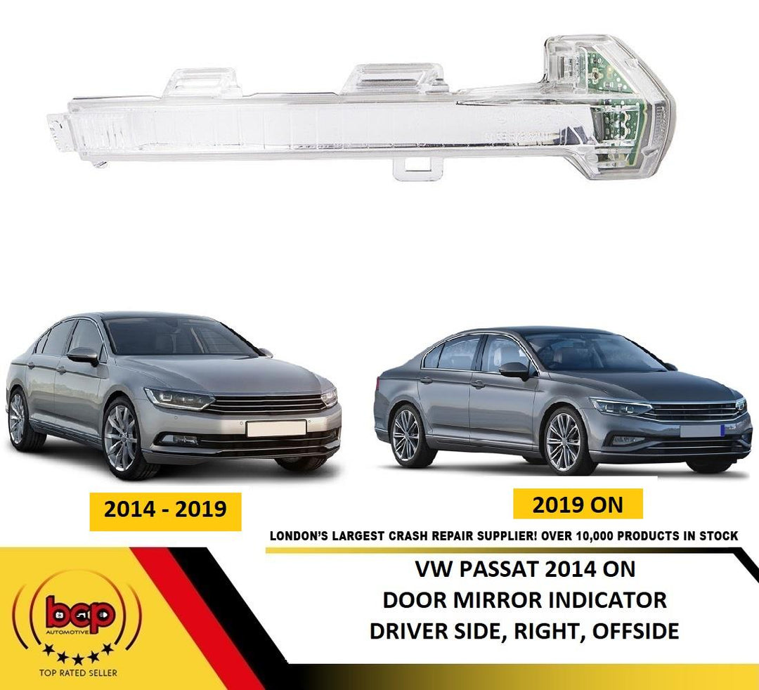 VW PASSAT 2014 ONWARDS DOOR MIRROR INDICATOR REPEATER LIGHT FLASHER RIGHT DRIVER