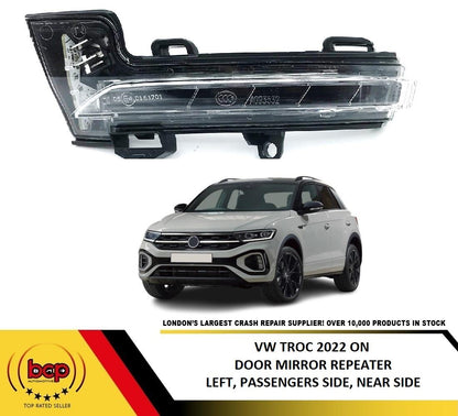 VW T-CROSS 2019 ON DOOR MIRROR INDICATOR LED FLASHER LAMP LIGHT LEFT PASSENGERS SIDE