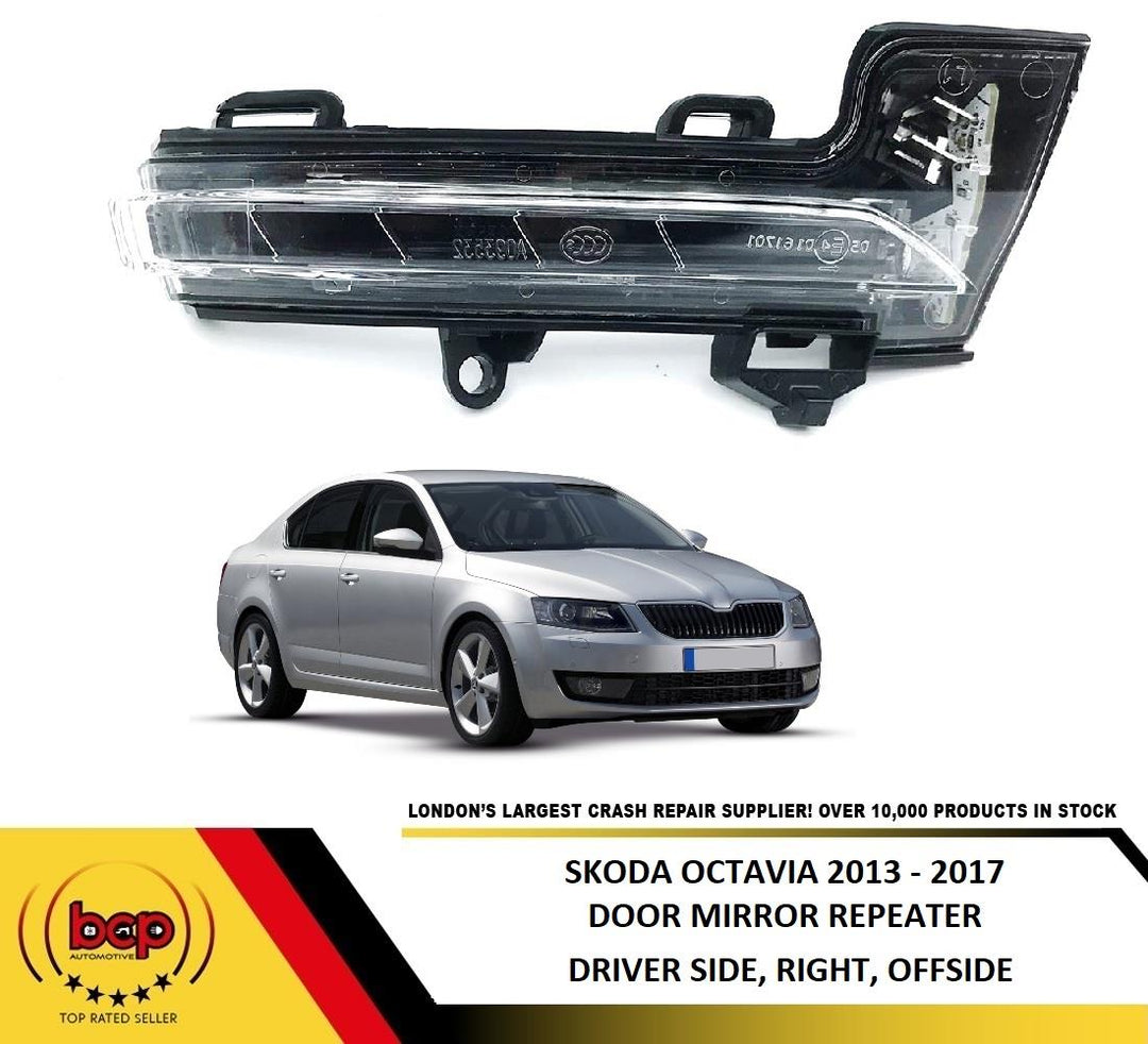 SKODA OCTAVIA 2013 - 2017 DOOR MIRROR INDICATOR LED FLASHER LAMP LIGHT RIGHT DRIVER SIDE