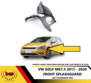 VW GOLF MK 7.5 2017 - 2020 FRONT WING SPLASHGUARD FENDER LINER MUD FRONT LEFT