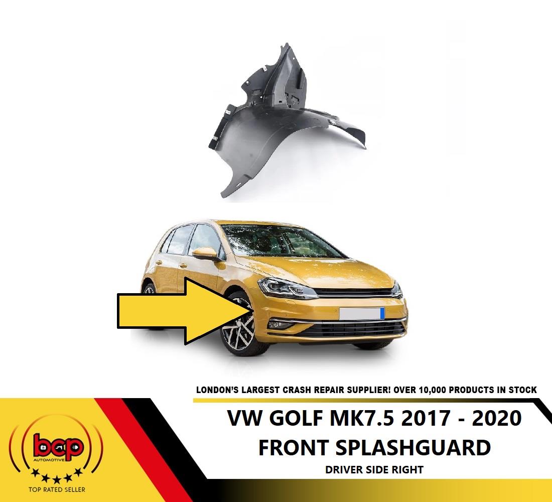 VW GOLF MK 7.5 2017 - 2020 FRONT WING SPLASHGUARD FENDER LINER MUD FRONT RIGHT