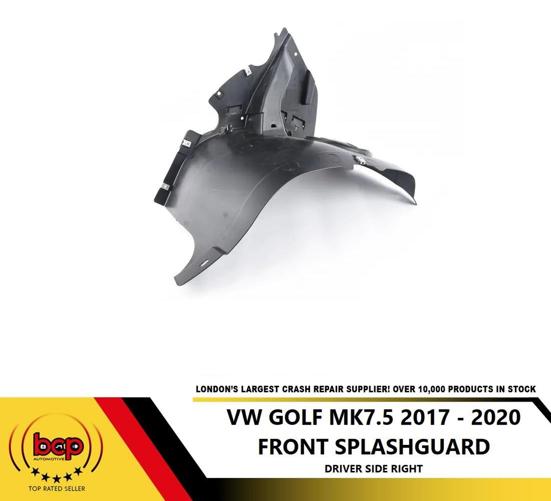 VW GOLF MK 7.5 2017 - 2020 FRONT WING SPLASHGUARD FENDER LINER MUD FRONT RIGHT