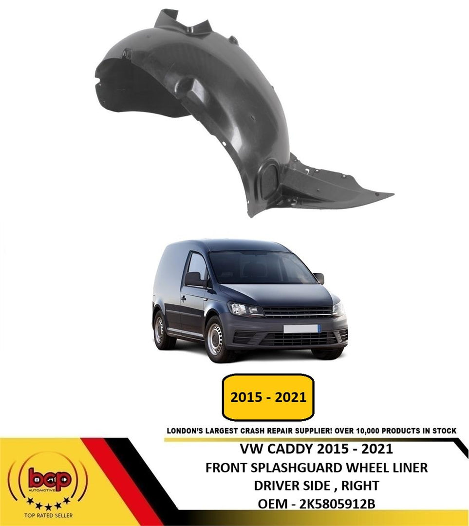 VW CADDY 2015 - 2021 FRONT WING SPLASHGUARD WHEEL ARCH LINER INNER DRIVER RIGHT