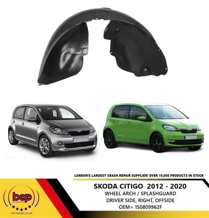 SEAT MII 2012 - 2020 FRONT WING FENDER PRIMED PASSENGER SIDE LEFT NEW