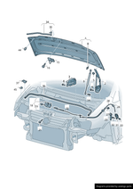 Load image into Gallery viewer, VW CADDY VAN 2015 - 2021 BONNET HOOD HINGE DRIVER SIDE RIGHT 2K5823302