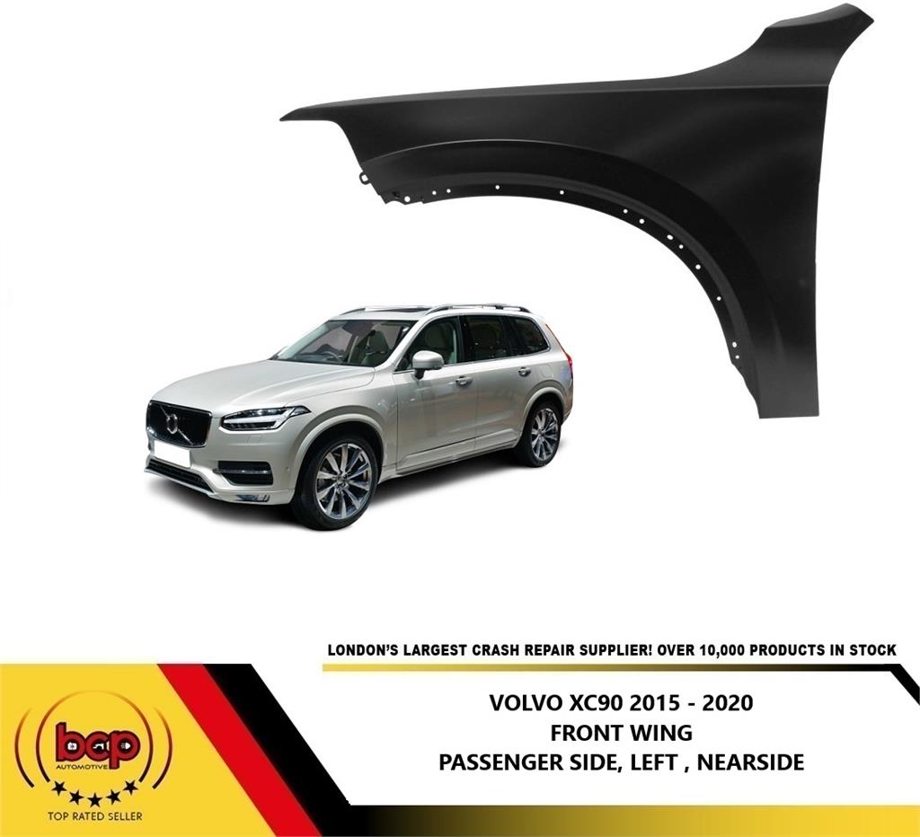 VOLVO XC90 2015 - 2024 FRONT WING PRIMED ALUMINIUM PASSENGER SIDE LEFT