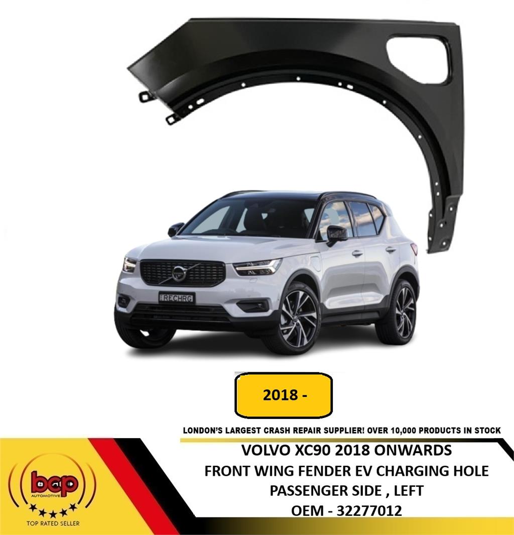 VOLVO XC40 2018 ON FRONT WING PRIMED STEEL WITH CHARGING HOLE PASSENGER LEFT