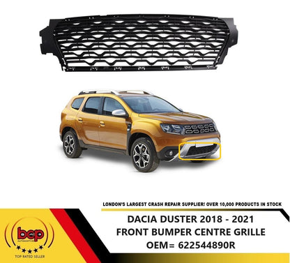 DACIA DUSTER 2017 - 2021 FRONT BUMPER CENTRE GRILLE  622544890R