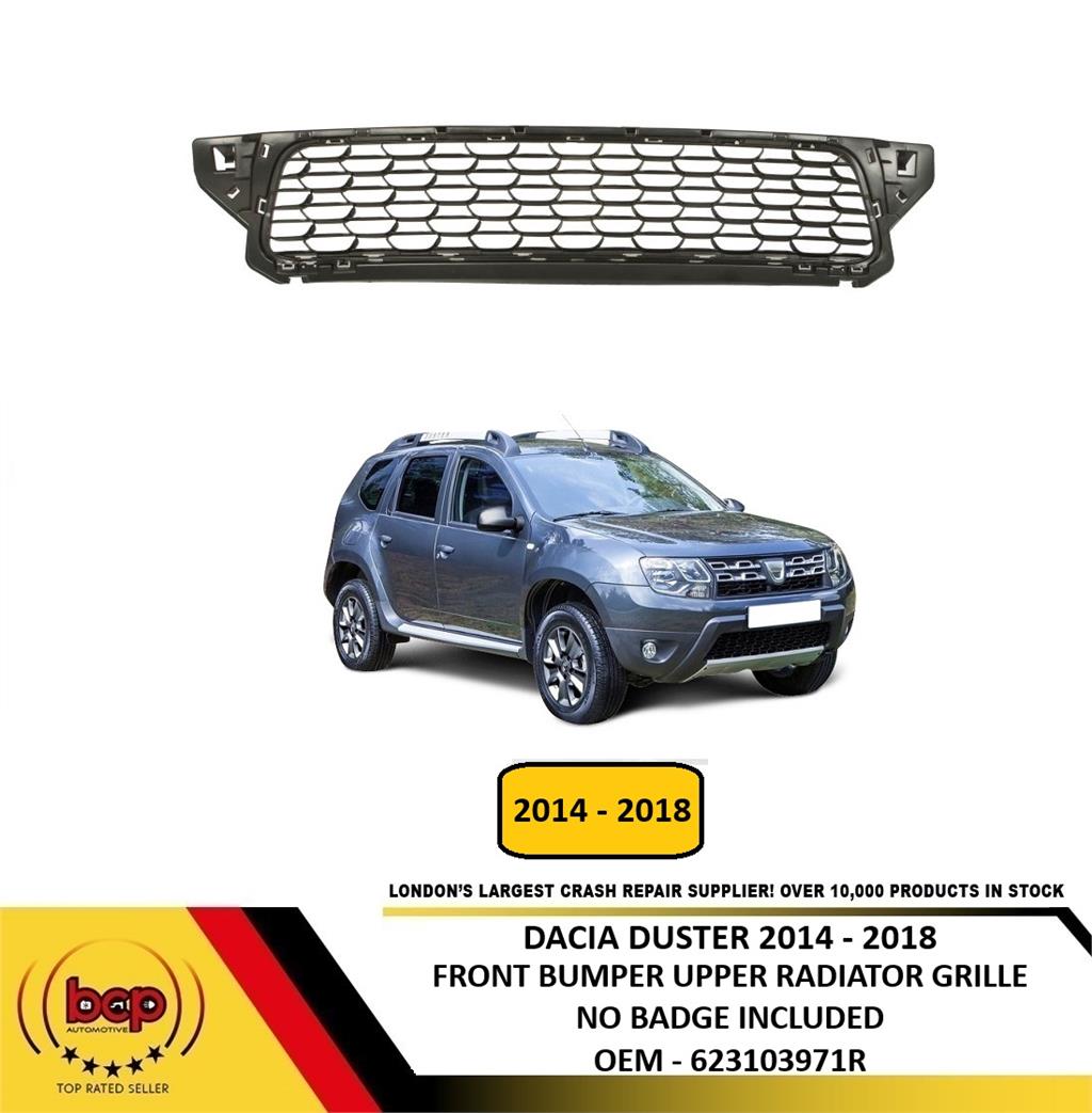 DACIA DUSTER 2014 – 2018 FRONT BUMPER LOWER GRILLE BLACK NEW