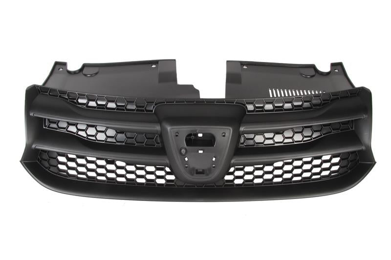 DACIA LOGAN 2013 – 2017 FRONT BUMPER UPPER CENTRE RADIATOR GRILLE BLACK NO BADGE