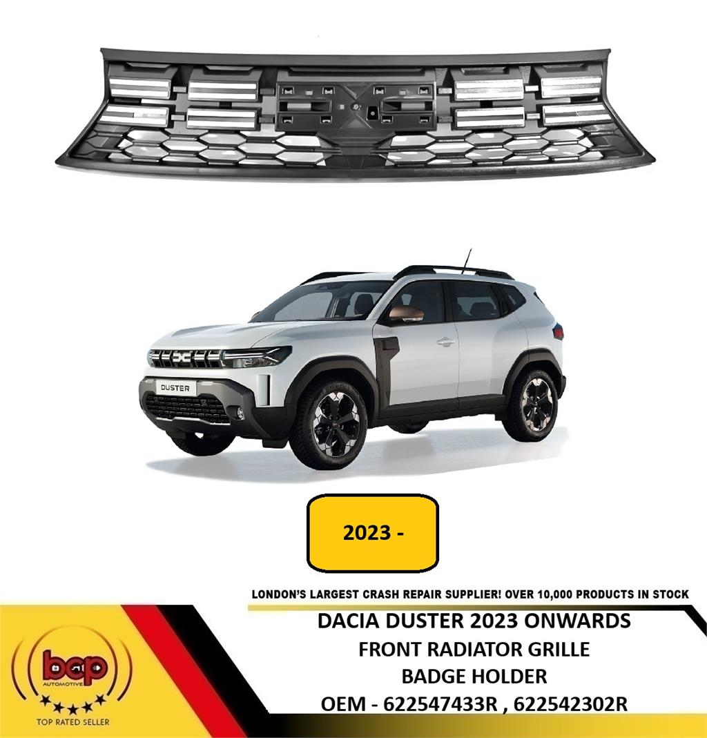 DACIA DUSTER 2023 ONWARDS FRONT BUMPER RADIATOR GRILLE BADGE HOLDER 622542302R