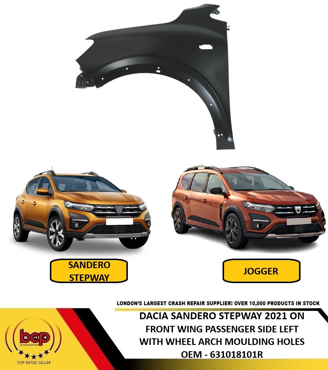 DACIA JOGGER 2022 ONON FRONT WING FENDER PRIMED PASSENGER SIDE LEFT NEW