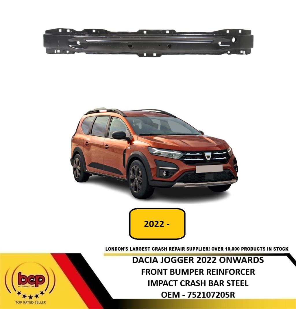 DACIA JOGGER 2022 ON FRONT BUMPER REINFORCER IMPACT CRASH BAR STEEL 752107205R