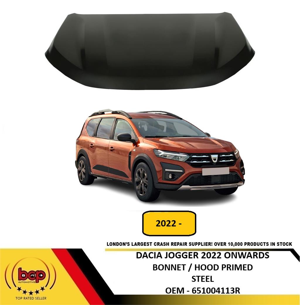 DACIA JOGGER 2022 ONWARDS BONNET HOOD PRIMED STEEL 651004113R