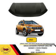 DACIA SANDERO STEPWAY 2021 ONWARDS BONNET HOOD PRIMED STEEL 651004113R