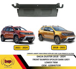 Load image into Gallery viewer, DACIA DUSTER 2018 – 2024 FRONT BUMPER SPOILER TRIM SKID PLATE LOWER DARK GREY
