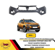 DACIA SANDERO STEPWAY 2021 ONWARDS FRONT BUMPER PRIMED WITHOUT PARKING SENSORS