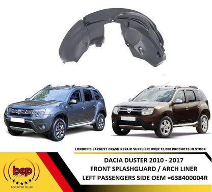 DACIA DUSTER 2010 - 2017 FRONT SPLASHGUARD WHEEL ARCH LINER INNER FENDER LEFT
