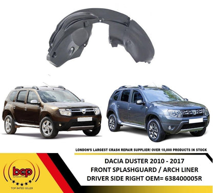 DACIA DUSTER 2010 - 2017 FRONT SPLASHGUARD WHEEL ARCH LINER INNER FENDER RIGHT