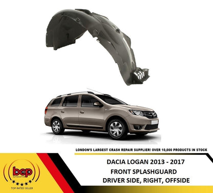 DACIA LOGAN 2013 - 2017 FRONT SPLASHGUARD WHEEL ARCH LINER INNER FENDER RIGHT