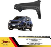 JEEP RENEGADE 2018 ONWARDS FRONT WING PASSENGER SIDE FENDER PANEL LEFT PRIMED