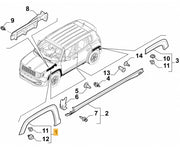 JEEP RENEGADE 2015 -2018 FRONT WING WHEEL ARCH MOULDING TRIM PASSENGER SIDE LEFT
